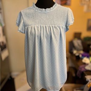 Baby blue Pastel Vintage inspired Blouse